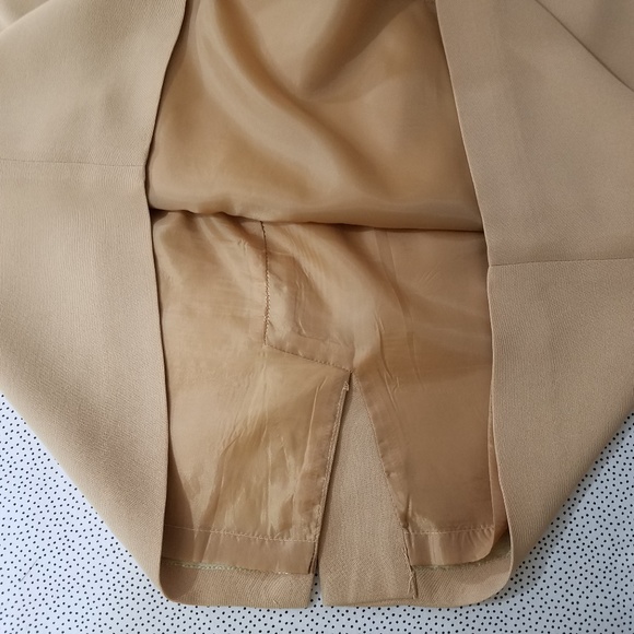 TALBOTS Goldon Tan Business Casual Pencil Skirt - Picture 5 of 6